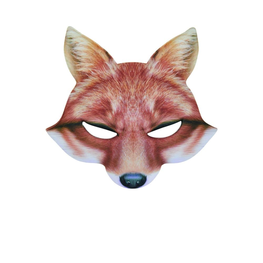 Bristol Novelty Unisex EVA Fox Mask för vuxna