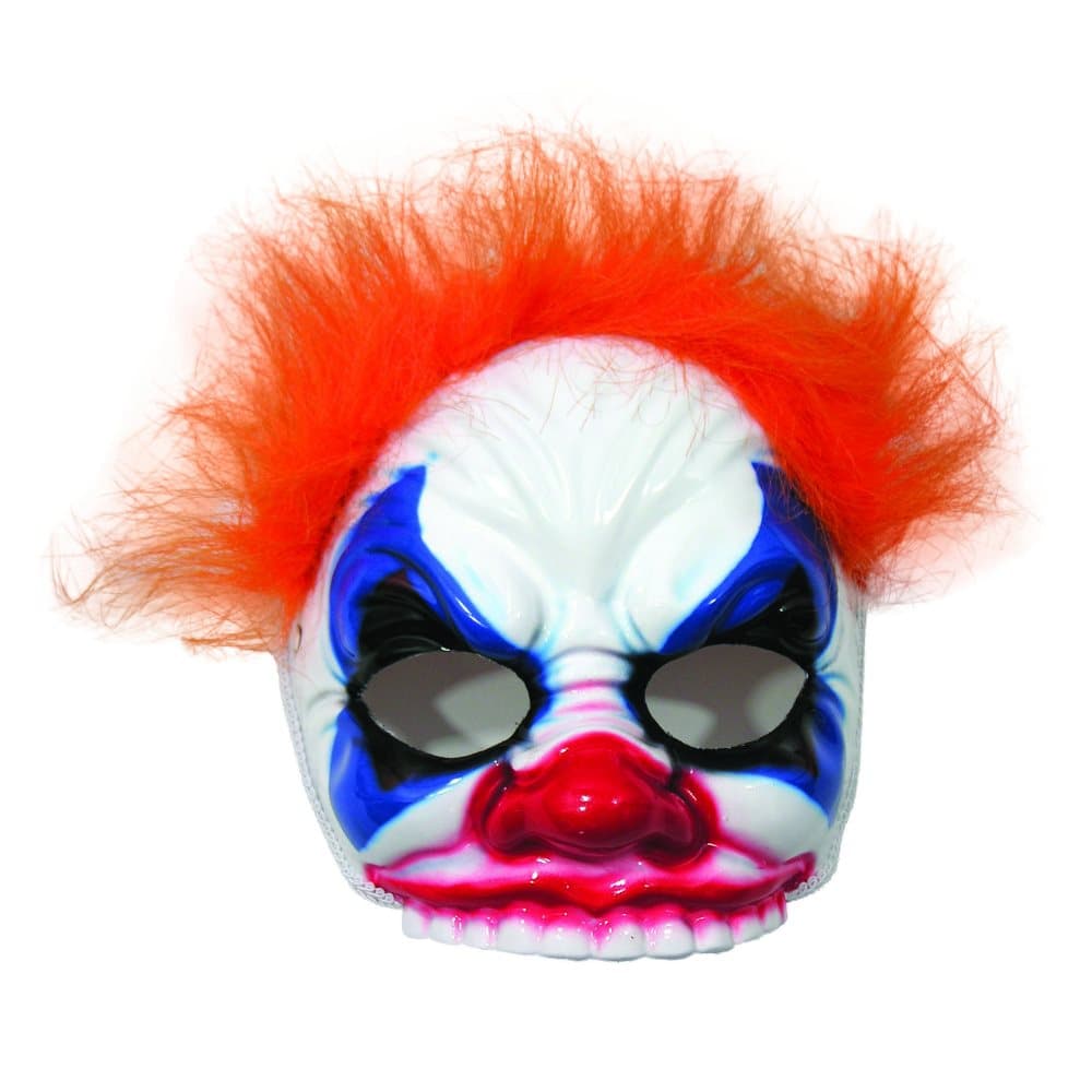 Bristol Novelty Unisex vuxna ond clown mask och hår