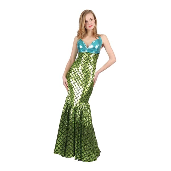 Bristol Novelty Womens/Ladies Mermaid Costume Green/Turquoise 10-14 UK