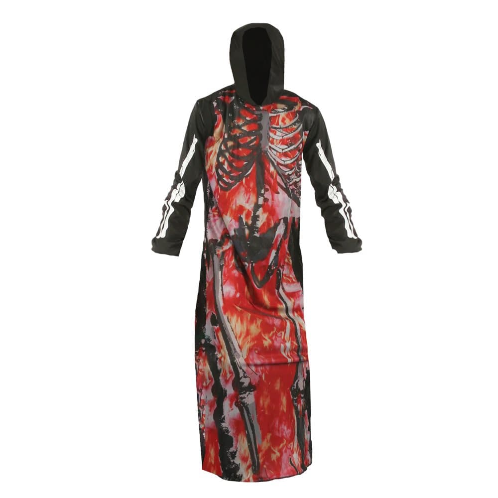Bristol Novelty Unisex vuxen Skelett i brand kostym