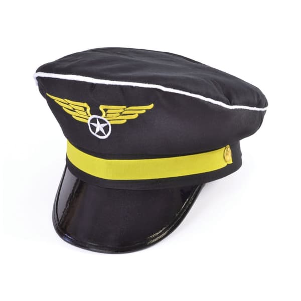 Bristol Novelty Unisex-pilothat Black/Yellow One Size