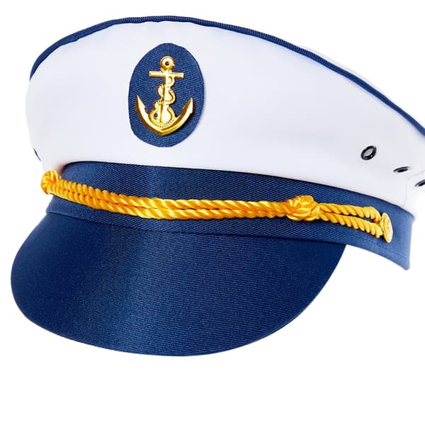 Bristol Novelty Dame/Kaptajnshat til kvinder/damer White/Blue One Size