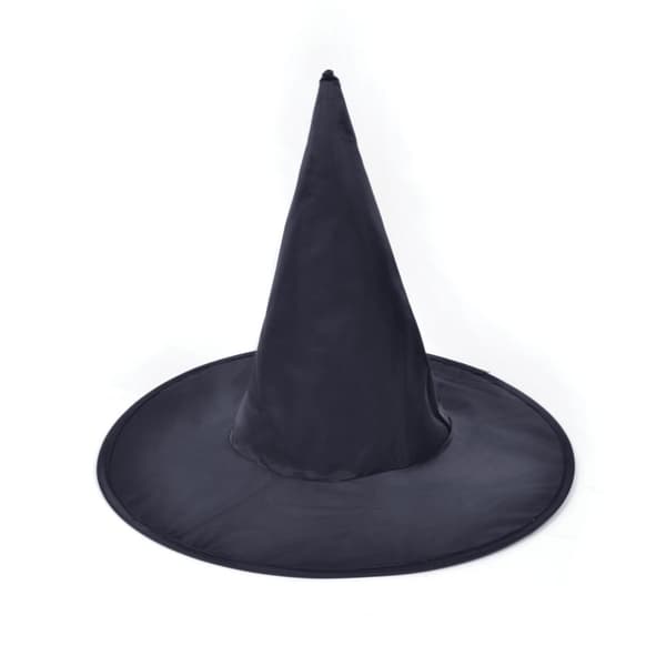 Bristol Novelty Unisex Adults Plain Witch/Wizard Hat Black One Size