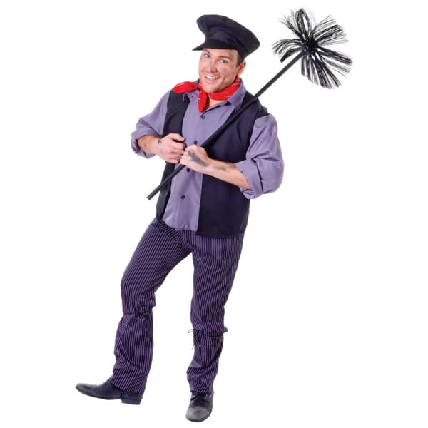 Bristol Novelty Unisex Chimney Sweep Costume Multicoloured One Size