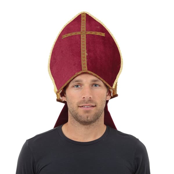 Bristol Novelty Unisex Adults Pontiff Hat Red One Size
