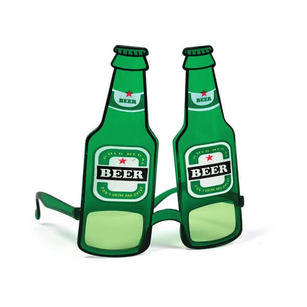 Bristol Novelty Ølflaske glas Green One Size