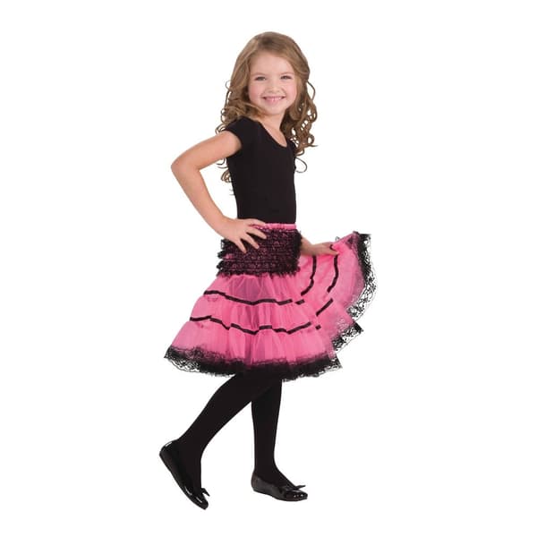 Bristol Novelty Børne-/pige-krinoline-slip til børn/piger Pink/Black One Size