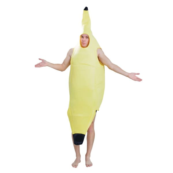 Bristol Novelty Unisex Adults Banana Costume Yellow/Black One Size