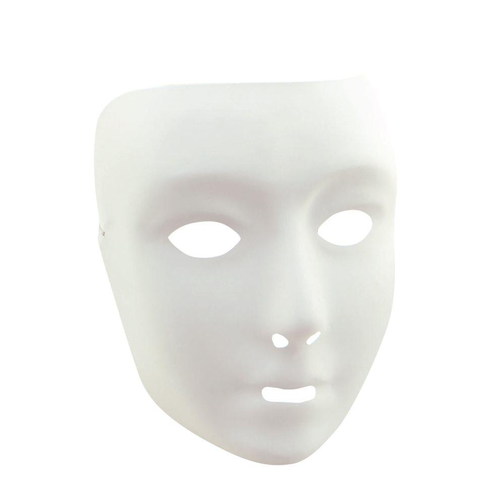Bristol Novelty Unisex vuxen ansiktsmask av plast (12 st)
