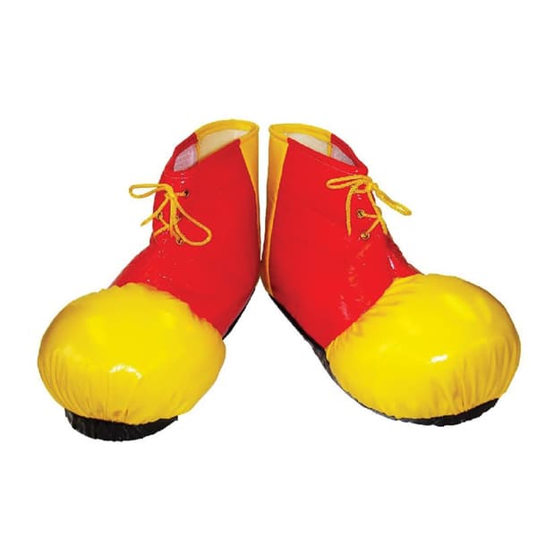 Bristol Novelty Unisex vuxna clown skoöverdrag Red/Yellow One Size