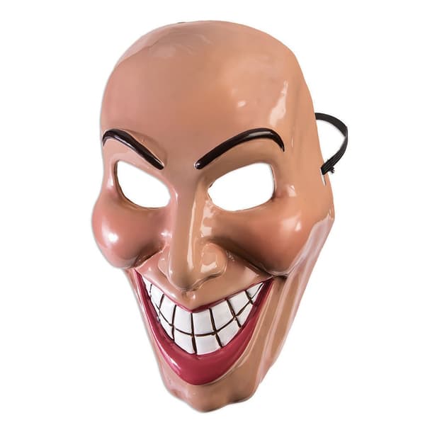 Bristol Novelty Unisex Adults Female Evil Grin Mask Beige/Red One Size