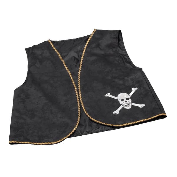 Bristol Novelty Unisex Adults Distressed Pirate Waistcoat Black One Size
