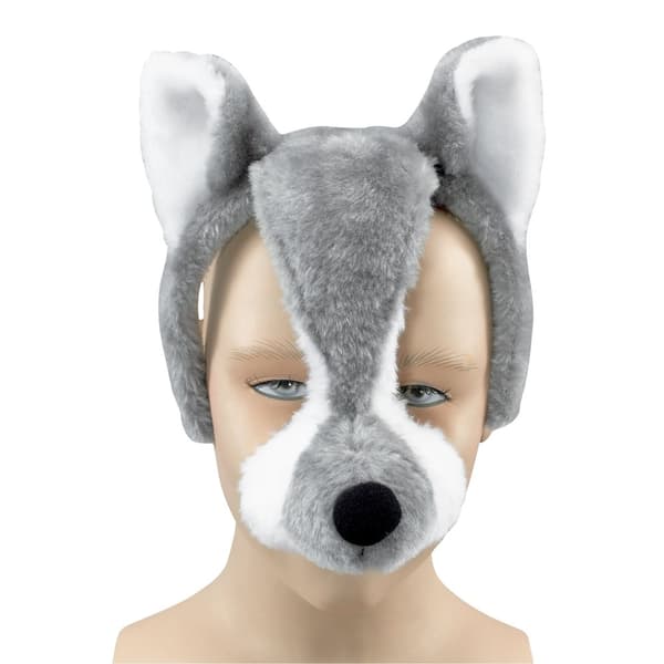 Bristol Novelty Unisex Kids/Children Plush Wolf Mask With Sound