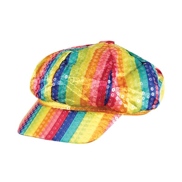 Bristol Novelty Unisex voksen regnbue pailletter kasket Rainbow One Size