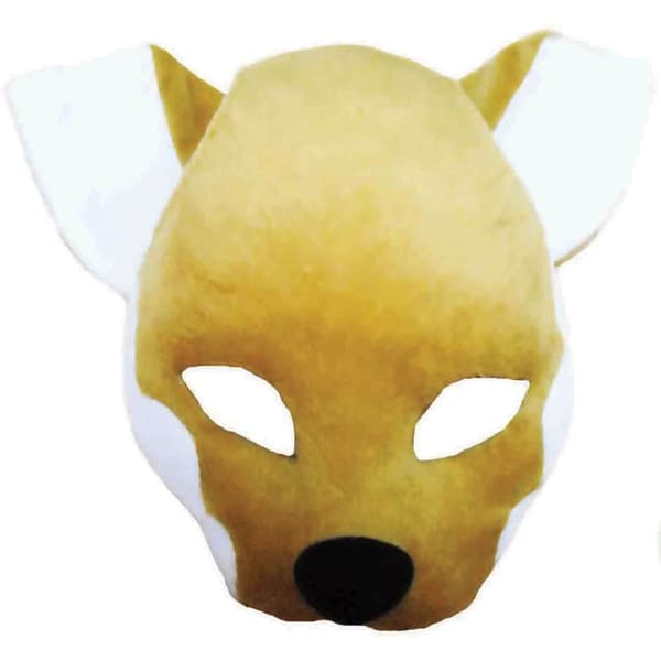 Bristol Novelty Fox Sound Mask Brown/White One Size
