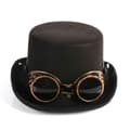 Miniatyrbild 3 av 4: Bristol Novelty Unisex vuxna Steampunk Top Hat och glasögon