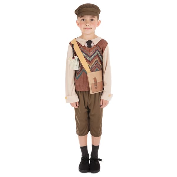Bristol Novelty Childrens/Boys Evacuee Schoolboy Costume Multicoloured M