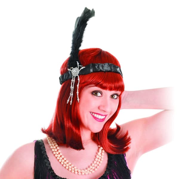 Bristol Novelty Unisex voksen fjerklædt flapper pandebånd