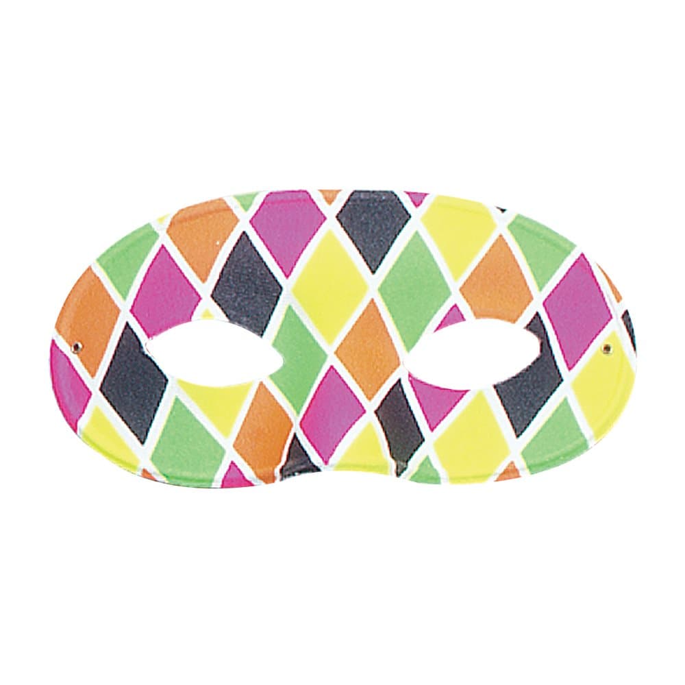 Bristol Novelty Unisex Harlequin Diamond Pattern Eye Mask
