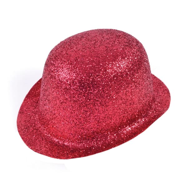 Bristol Novelty Unisex Vuxna Glitter Plastic Bowler