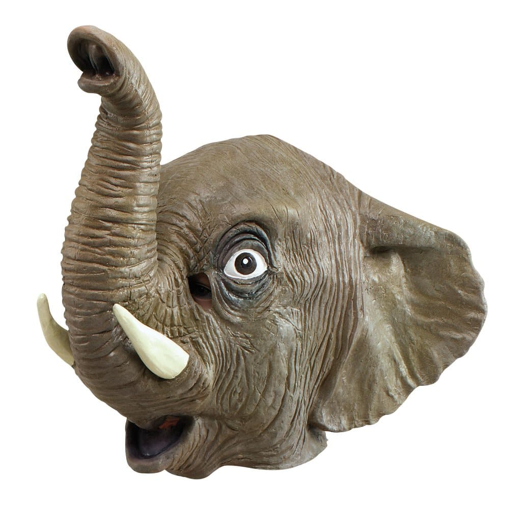 Bristol Novelty Unisex vuxna gummi elefant mask
