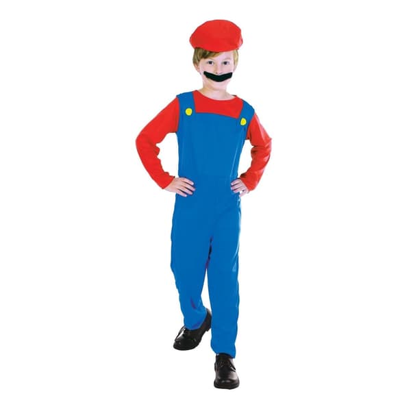 Bristol Novelty Childrens/Boys Plumber Costume Red/Blue M