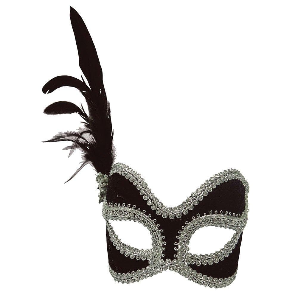 Bristol Novelty Svart/silver ögonmask
