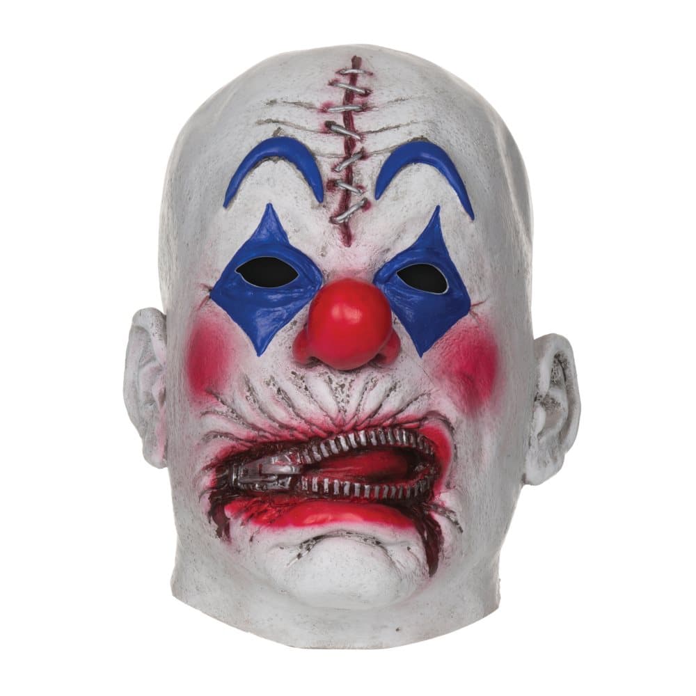 Bristol Novelty Unisex dragkedja clown mask