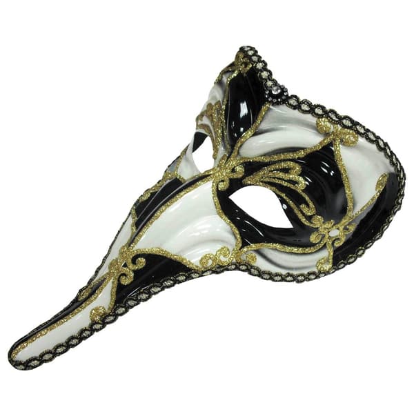 Bristol Novelty Unisex Adults Loki Mask Black/White/Gold One Size