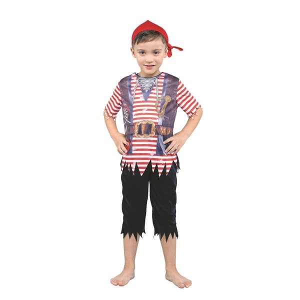 Bristol Novelty Drenge Sublimation Pirat Kostume Multicoloured M