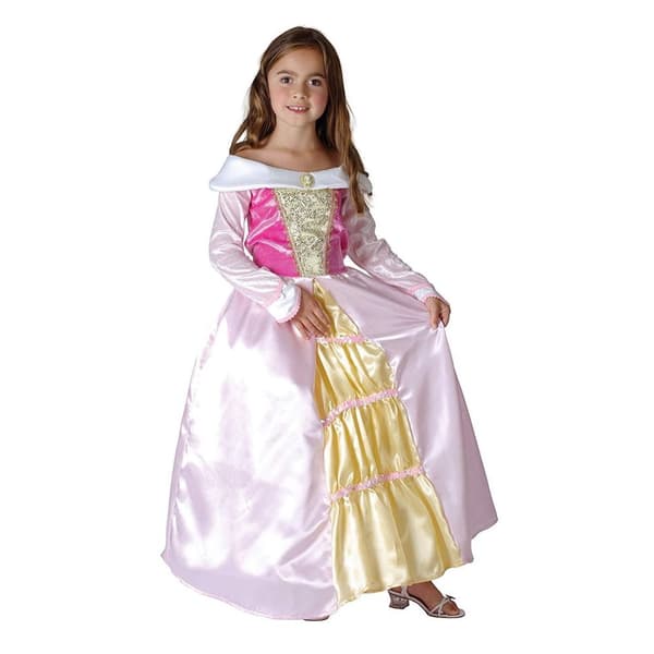Bristol Novelty Dräkt för barn/flickor som sover prinsessa Pink/Gold S