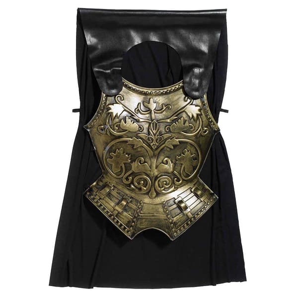 Bristol Novelty Mens Roman Chest Plate With Cape