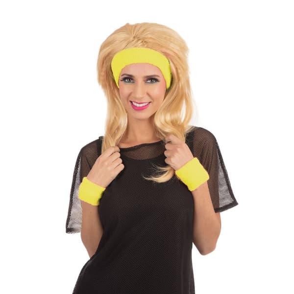 Bristol Novelty Unisex voksen 80s pandebånd Armbåndssæt til voksne
