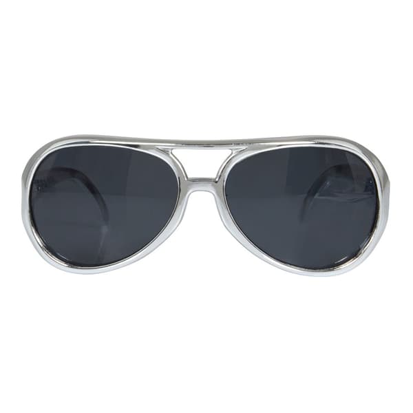 Bristol Novelty Unisex voksen Rock Star solbriller Silver One Size