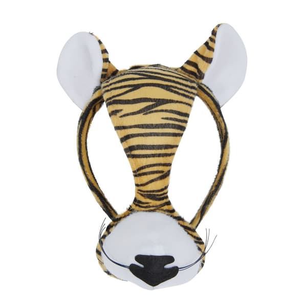 Bristol Novelty Unisex Kids Tiger Mask With Sound Orange/Black/White One Size