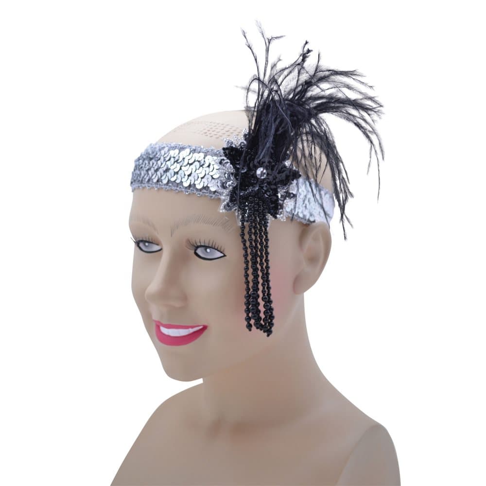 Bristol Novelty Unisex vuxna Deluxe Flapper pannband
