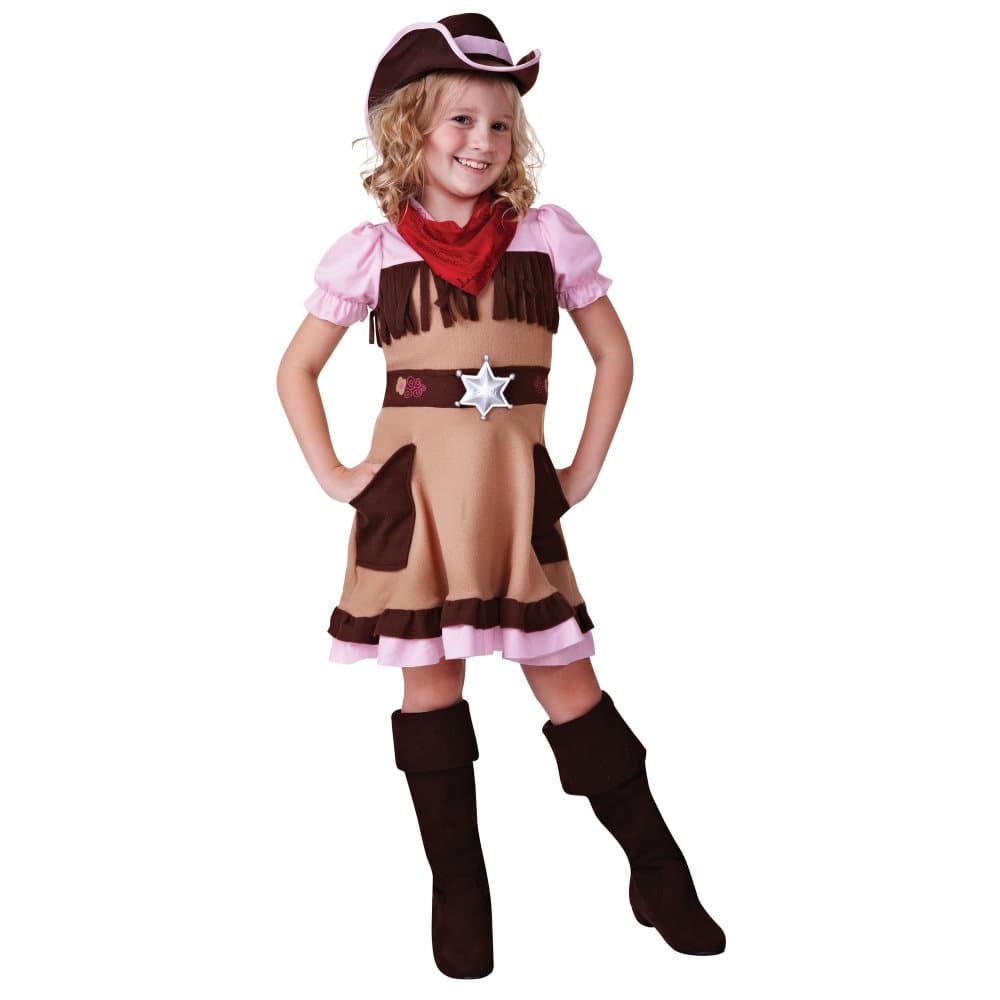 Bristol Novelty Cowgirl-dräkt för flickor för barn