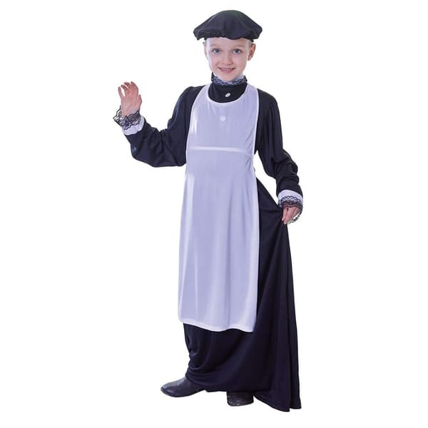 Bristol Novelty Piger victoriansk forklæde kostume tilbehør