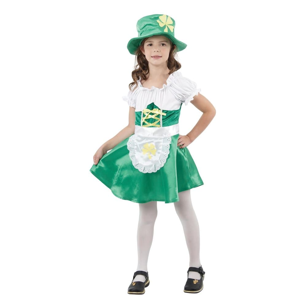 Bristol Novelty Flickor Leprechaun kostym
