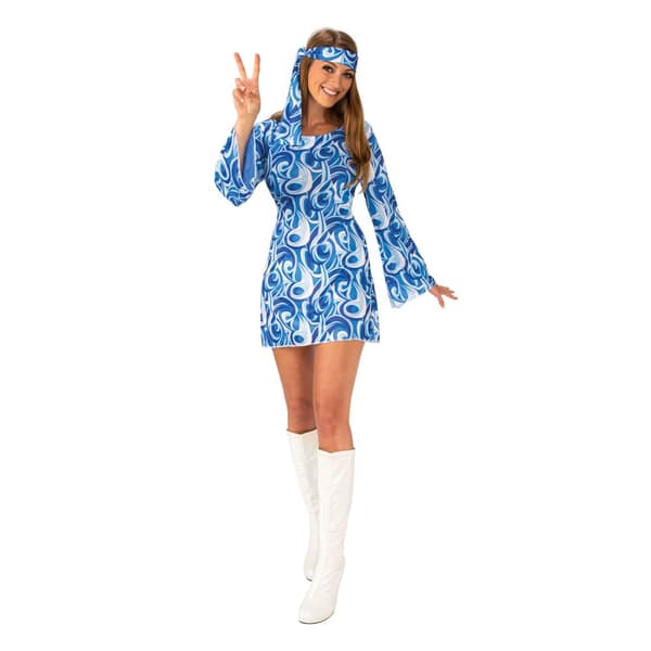 Bristol Novelty Womens/Ladies Flower Power Hippy Costume