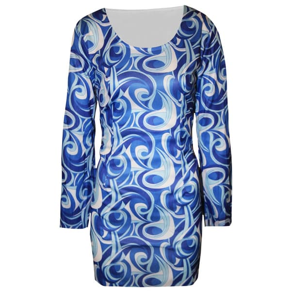 Bristol Novelty Womens/Ladies Flower Power Hippy Costume Blue L