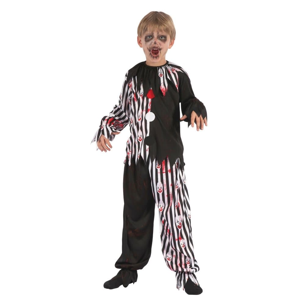 Bristol Novelty Barn/Kids Halloween Harlekin Clown Kostym