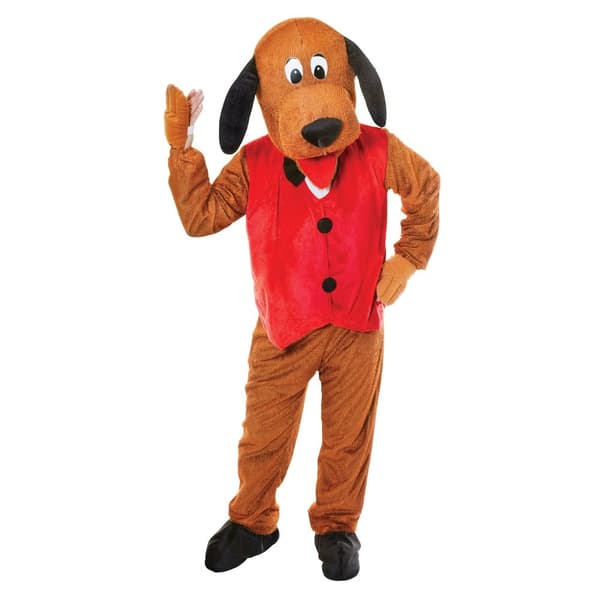Bristol Novelty Unisex voksen hund med vest kostume Brown/Red One Size