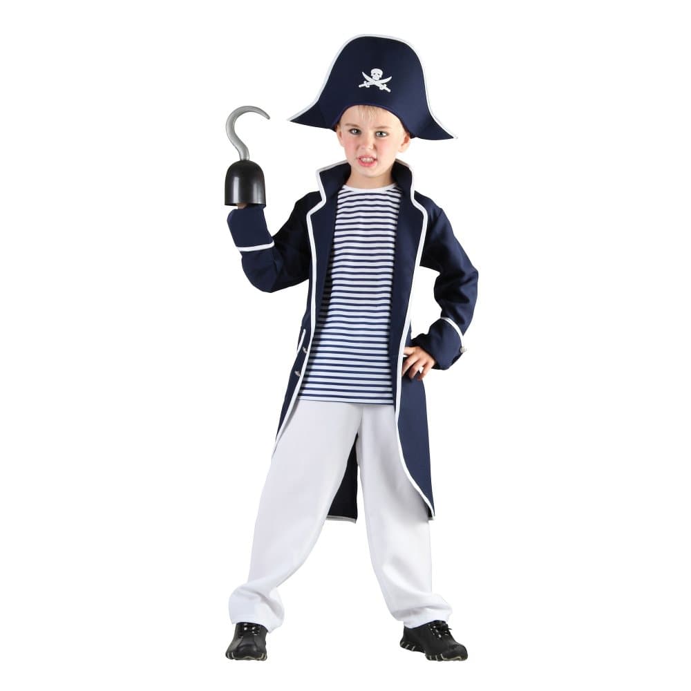 Bristol Novelty Piratkaptenskostym för barn/barn