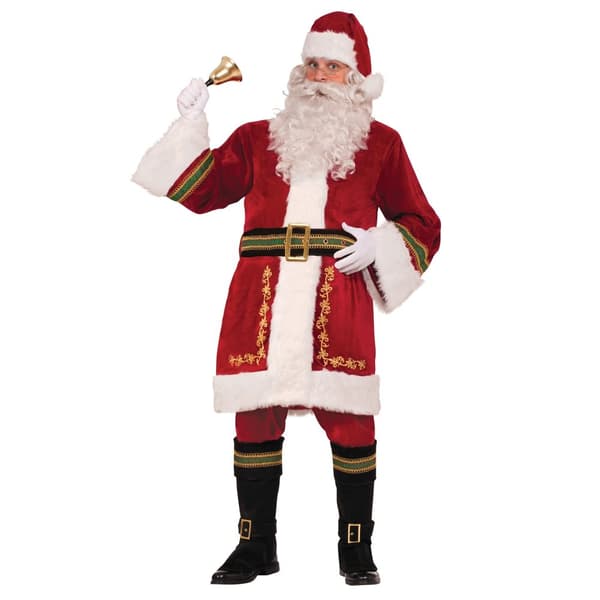 Bristol Novelty Unisex vuxen klassisk tomtedräkt för vuxna Red/White One Size