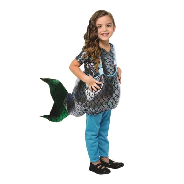 Bristol Novelty Childrens/Kids Step In Mermaid Costume Silver/Blue M