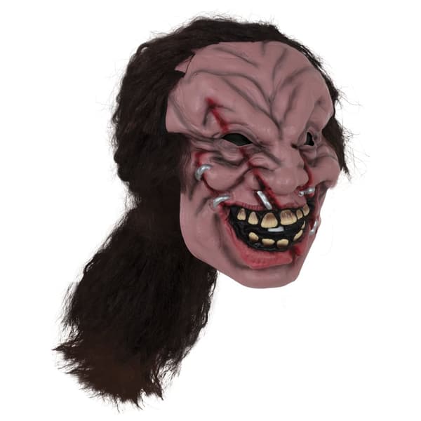 Bristol Novelty Unisex voksen zombie maske med hår