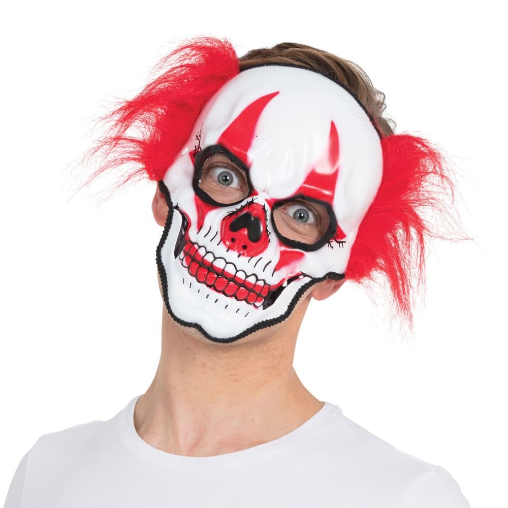 Bristol Novelty Unisex Halloween Horror Clown Skull Mask
