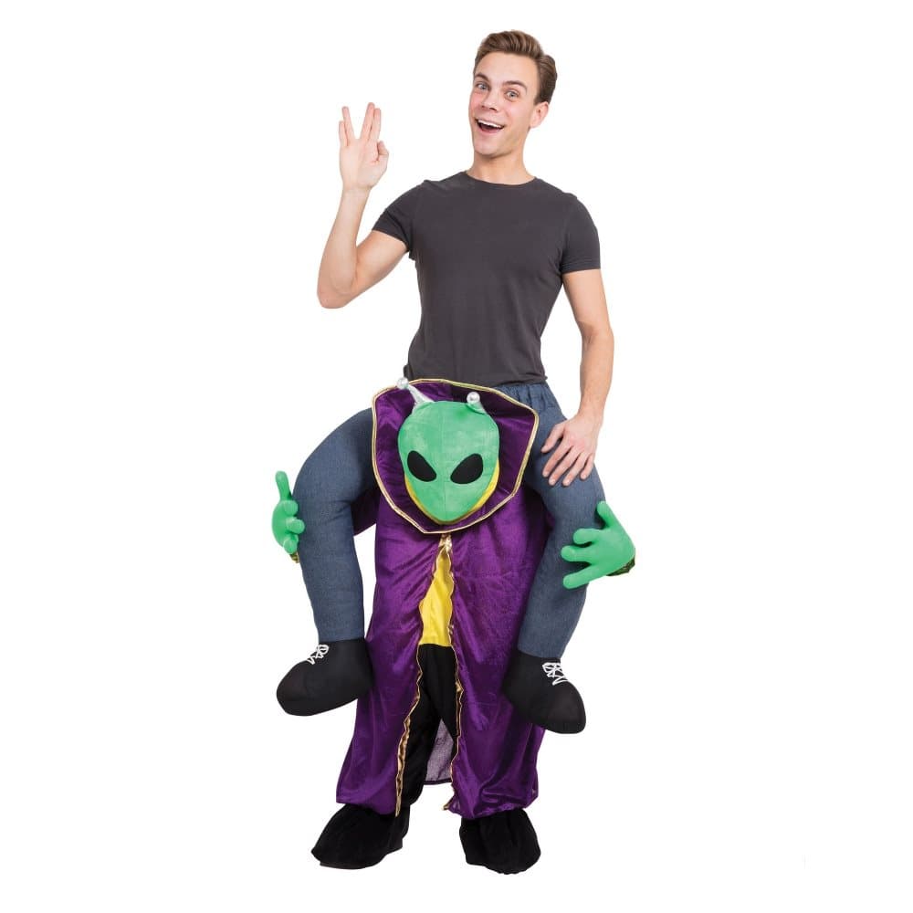 Bristol Novelty Unisex Alien Piggy Back-dräkt