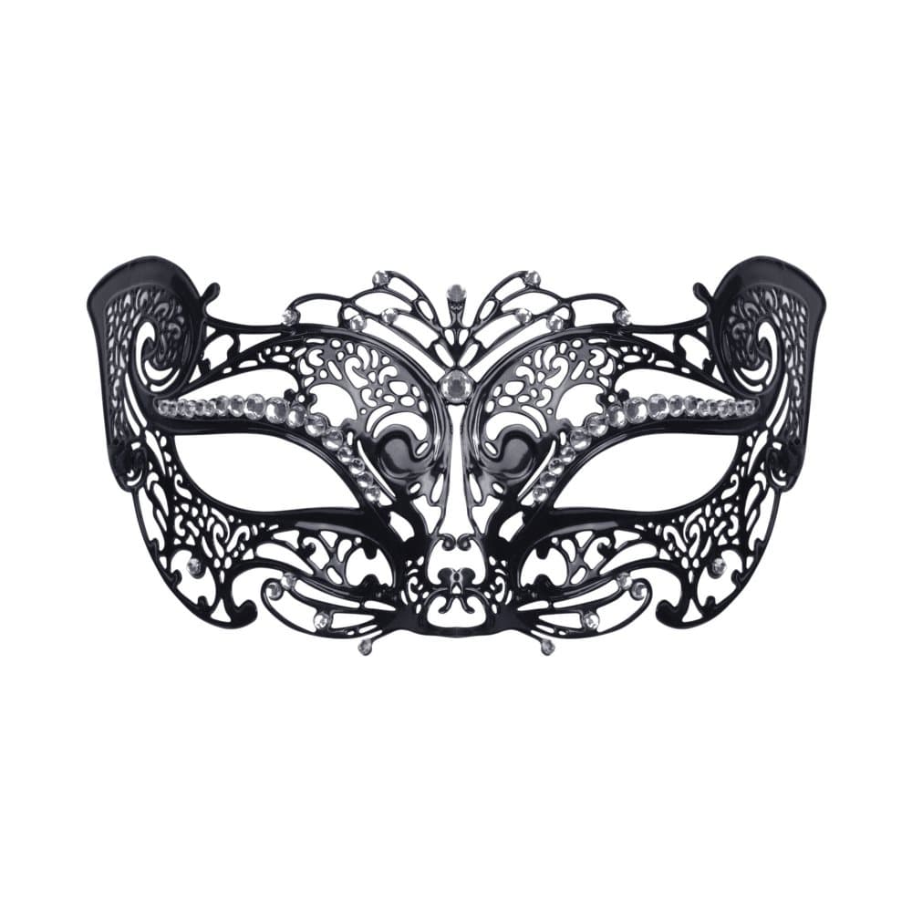 Bristol Novelty Unisex vuxna Filigree Jewel Metal Cat Mask
